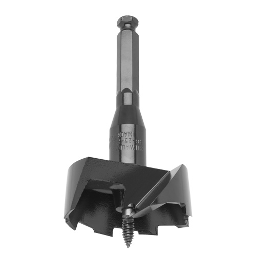 Standard Self-Feed Drill Bit, 2-9/16", 3-5/8" Length, 7/16" Hex Shank GTA Hardware Inc