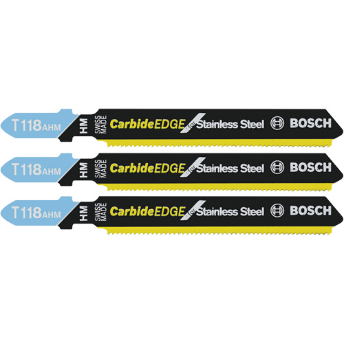 Jig Saw Blades Expert for All Purpose, Carbide, T-Shank, 3-1/4" L GTA Hardware Inc