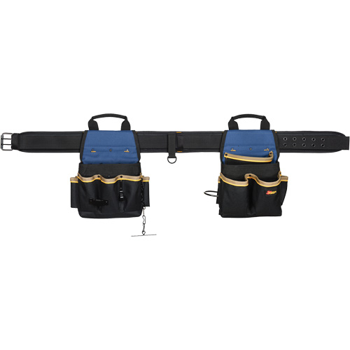 Combin&eacute;s de ceinture &agrave; outils &agrave; 20 pochettes, Polyester, Noir GTA Hardware Inc