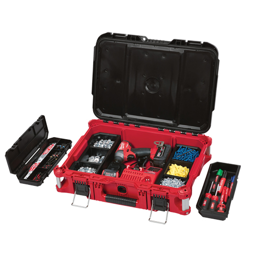 Packout Tool Box, 22" x 16" x 7", Black/Red GTA Hardware Inc