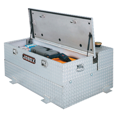 R&eacute;servoir de transfert pour carburant & coffre en aluminium, Aluminium, Capacit&eacute; 74 gal., Argent GTA Hardware Inc
