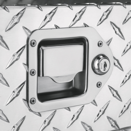R&eacute;servoir de transfert pour carburant & coffre en aluminium, Aluminium, Capacit&eacute; 74 gal., Argent GTA Hardware Inc