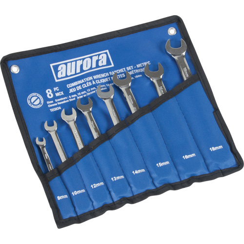Fixed Head Wrench Set, Combination, 8 Pieces, Metric GTA Hardware Inc