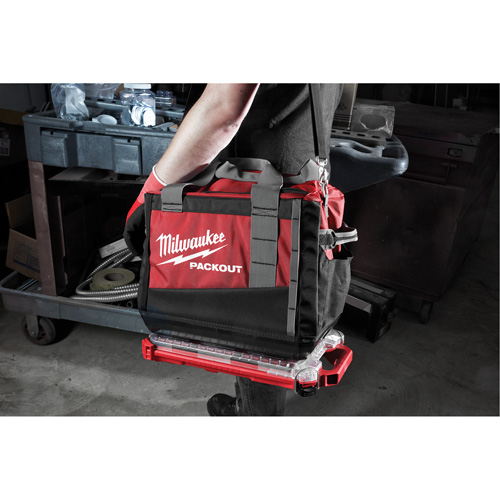 Packout Compact Low-Profile Organizer, 16-2/5" x 9-3/4" x 2-1/2", Black/Red GTA Hardware Inc