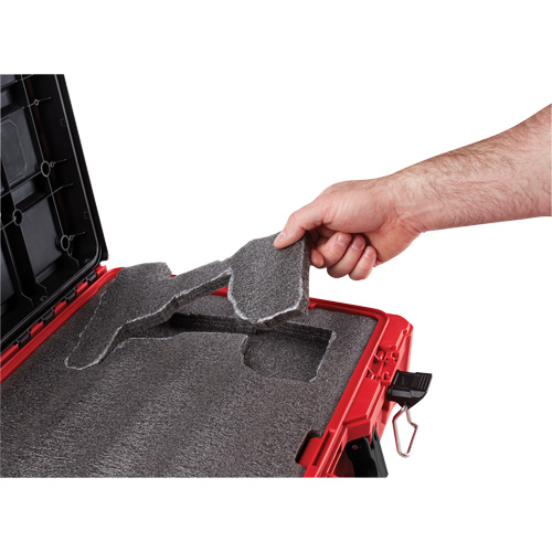 Coffre &agrave; outils avec partitions ajustables Packout, 20-7/10" x 15-1/5" x 6-1/5", Noir/Rouge GTA Hardware Inc