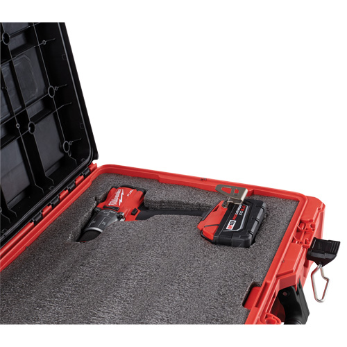 Coffre &agrave; outils avec partitions ajustables Packout, 20-7/10" x 15-1/5" x 6-1/5", Noir/Rouge GTA Hardware Inc