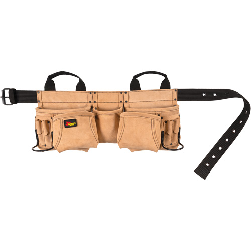 Ceinture &agrave; outils pour menuisier, Cuir, Havane GTA Hardware Inc