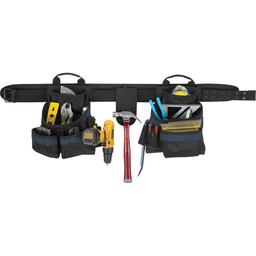 Electrician's Tool Belt, Polyester, Black GTA Hardware Inc