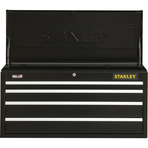 300 Series Tool Chest, 41" W, 4 Drawers, Black GTA Hardware Inc