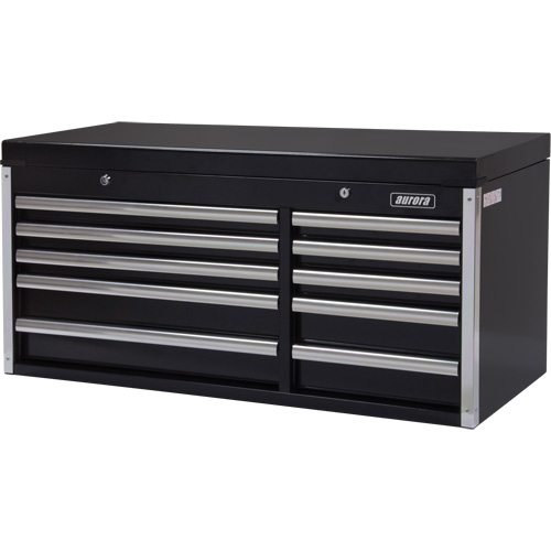 Coffre &agrave; outils industriel, 41" la, 10 tiroirs, Noir GTA Hardware Inc