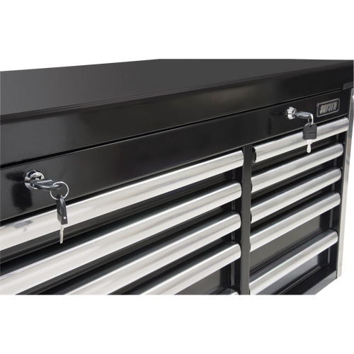 Coffre &agrave; outils industriel, 41" la, 10 tiroirs, Noir GTA Hardware Inc