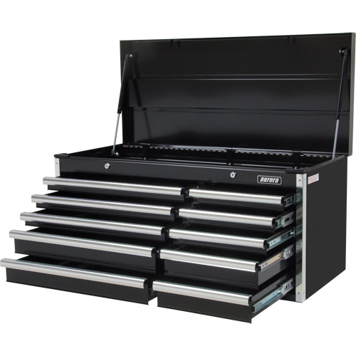 Coffre &agrave; outils industriel, 41" la, 10 tiroirs, Noir GTA Hardware Inc