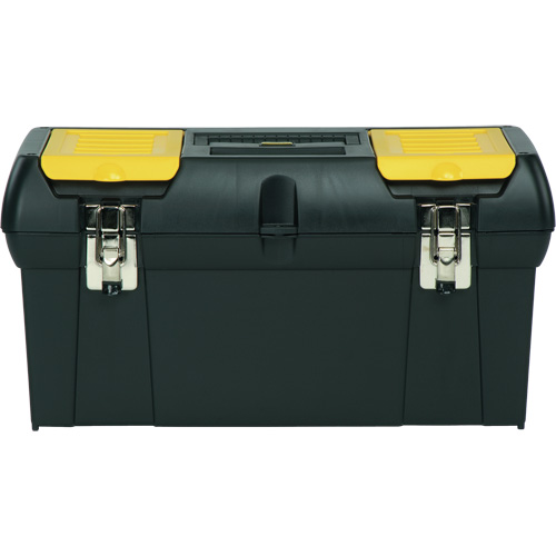 Coffre &agrave; outils avec plateau de s&eacute;rie 2000, 24" la x 11-1/4" p x 11" h, Noir/Jaune GTA Hardware Inc