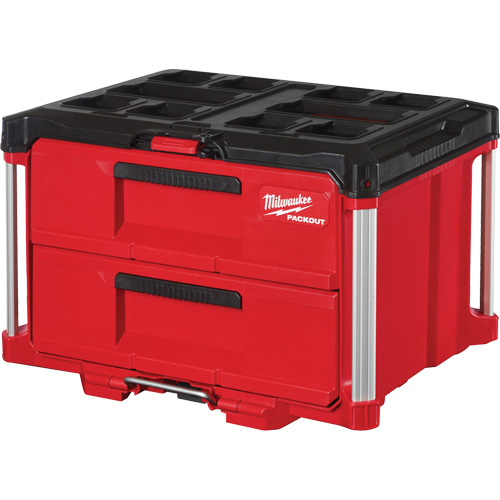 Packout 2-Drawer Tool Box, 16-1/3" x 14-1/3" x 22-1/5", Red GTA Hardware Inc