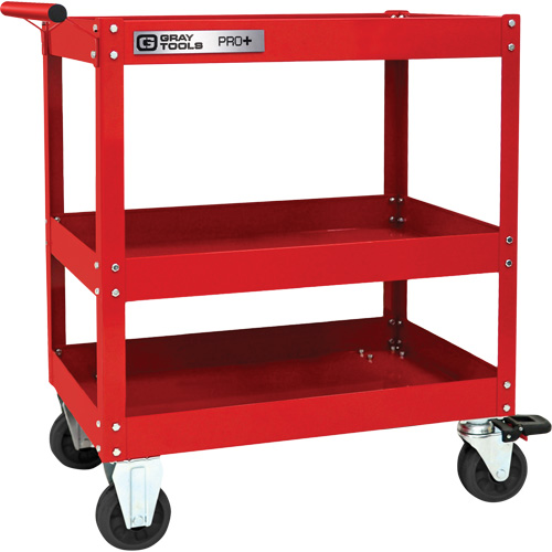 Chariot utilitaire robuste s&eacute;rie PRO+, 3 tiers, 30-1/5" x 38-1/3" x 19-1/2" GTA Hardware Inc