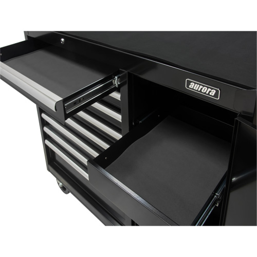 Chariot &agrave; outils industriel, 8 tiroirs, 44-3/10" la x 21-1/10" p x 36-7/10" h, Noir GTA Hardware Inc