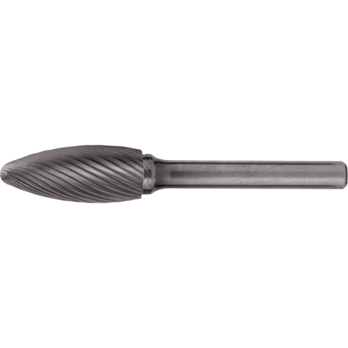Fraises au carbure solide - Forme de flamme CLEVELAND, 1/8" dia., 1/8" Tige GTA Hardware Inc