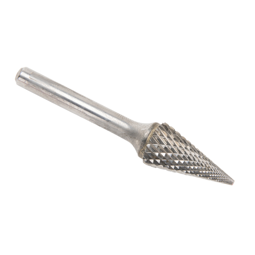 Fraises au carbure solide - Forme conique pointue CLEVELAND, SM-5, 1/2" dia., 1/4" Tige, 22,2 mm Prof. de la coupe GTA Hardware Inc