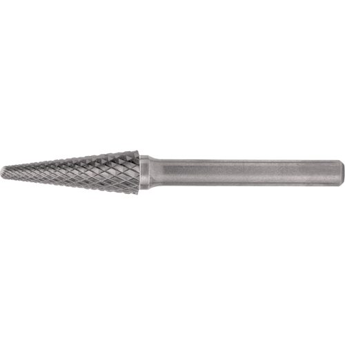 Fraises au carbure solide - Forme conique, extr&eacute;mit&eacute; rayon de 14° CLEVELAND, 1/4" Tige GTA Hardware Inc