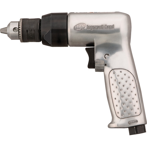 Right Angle Air Drill, 4 CFM, 1/4" NPTF, 94 dBA, 3/8" Chuck, Keyed GTA Hardware Inc