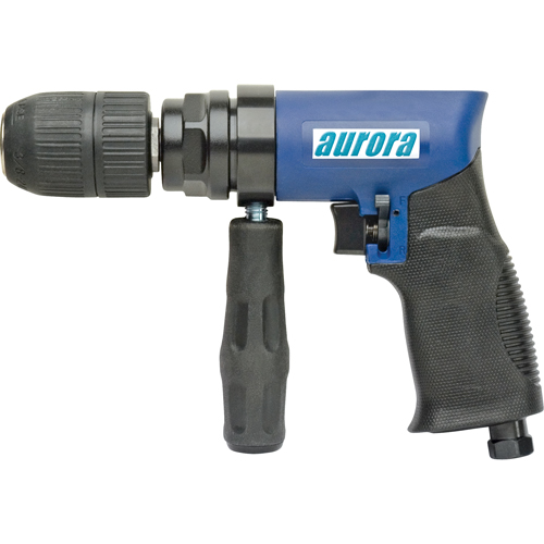 Perceuse r&eacute;versible pneumatique 1/2", 4 pi³/min, 1/4" NPT, 88 dBA, 1/2" mandrin GTA Hardware Inc