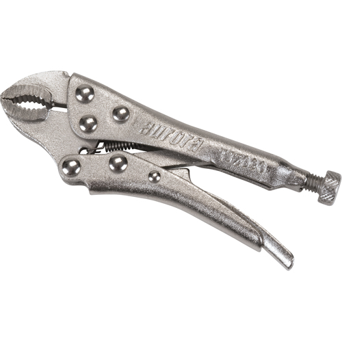 Locking Pliers with Wire Cutter, 4" Length, Curved Jaw GTA Hardware Inc