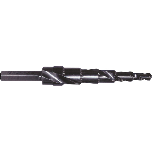 Progressive Step Drill, 1/8" - 1/2" , 1/32" Increments, High Speed Steel GTA Hardware Inc