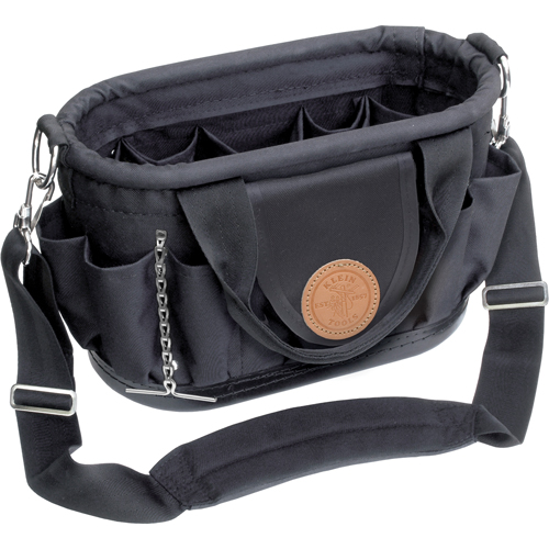 Porte-outils avec courroie d'&eacute;paule Tool Tote, Polyester, 17 pochettes, Noir GTA Hardware Inc