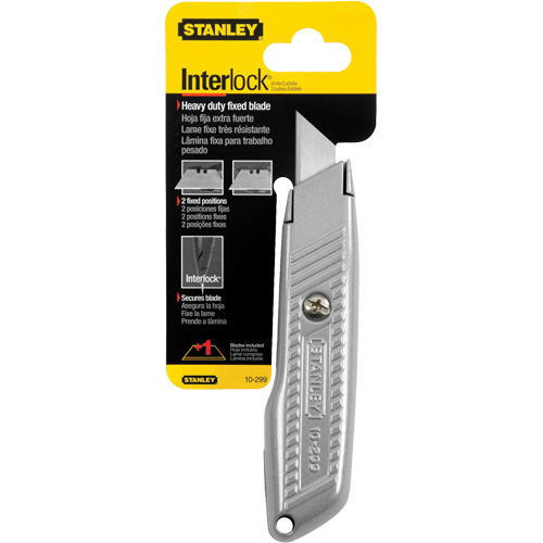 Couteau utilitaire &agrave; lame fixe Interlock, 5-1/2", Lame M&eacute;tal GTA Hardware Inc