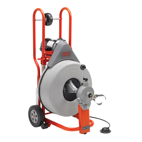 Drum Machine Drain Cleaner K-750, Electric, 3/4" x 100' GTA Hardware Inc