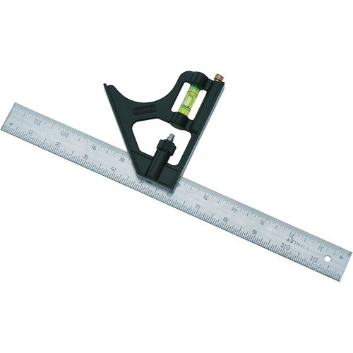 &eacute;querre combin&eacute;e, 12" lo, 1/8"/1/16"/1/32" Graduations GTA Hardware Inc