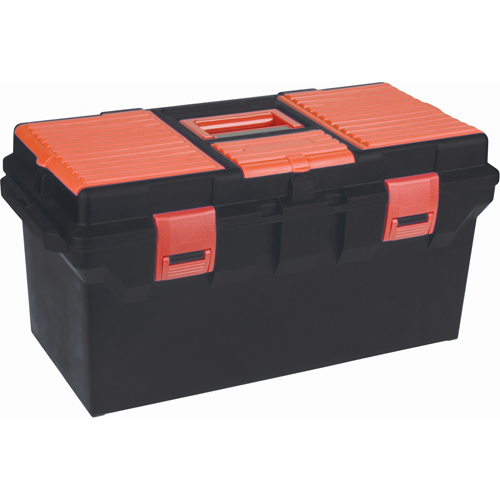 Plastic Tool Box, 22" W x 11" D x 10-1/2" H, Black GTA Hardware Inc