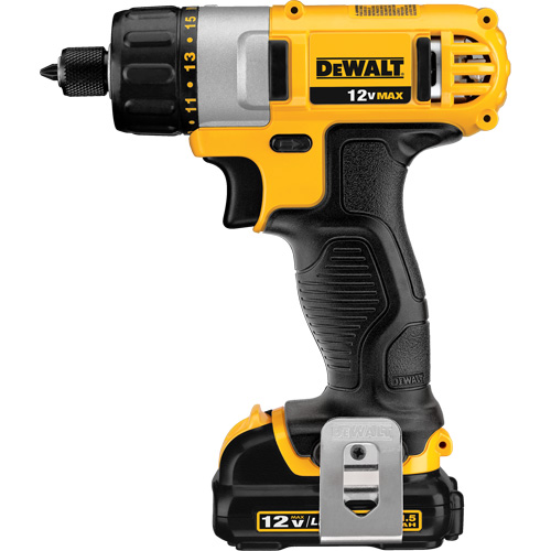 Ensemble de tournevis max, 1/4", 12 V, 160 UWO couple max., Lithium-ion bloc-pile GTA Hardware Inc