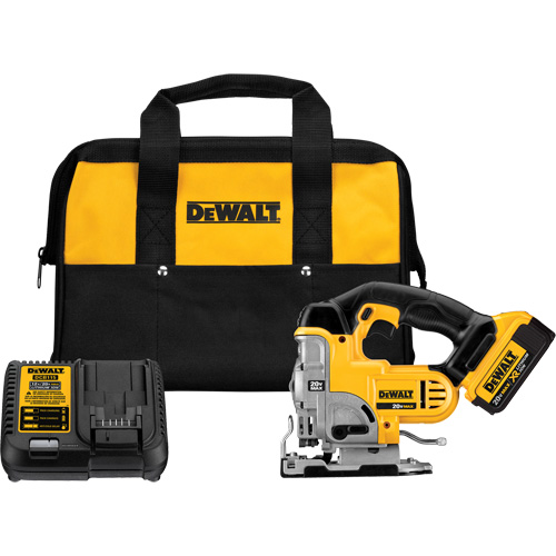 Ensemble de scie sauteuse, 20 V, Lithium-ion, 0-3000 coups/min, 1" Longueur de la course GTA Hardware Inc