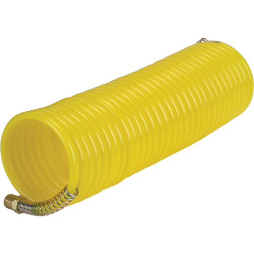 Tuyaux pneumatiques en nylon spiral&eacute; a/raccords, Air, 1/4" DI x 25' lo, Nylon, 200 psi &agrave; 23°C GTA Hardware Inc