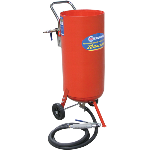 Machines de sablage &agrave; jet, 6-25 pi³/min, R&eacute;servoir de 16,6 gal. (20 gal. US) GTA Hardware Inc