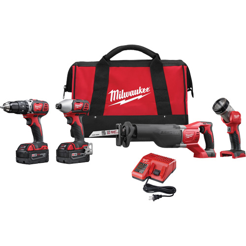 M18 Cordless Tool Combo Kit, Lithium-Ion, 18 V GTA Hardware Inc
