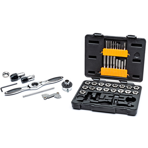 SAE Ratcheting Tap & Die Set, 42 Pieces GTA Hardware Inc