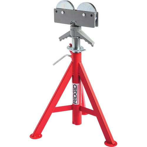 Support de tuyau pour rouleau baiss&eacute; no RJ-98, 59-104 cm R&eacute;glage de la hauteur, 12" Capacit&eacute; max. de tuyau, 1000 lb Capacit&eacute; de charge max. GTA Hardware Inc