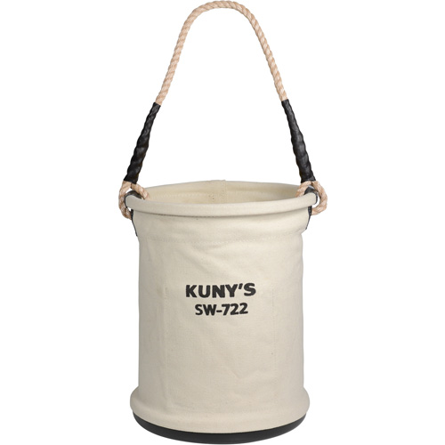 Heavy-Duty Buckets, 11" L x 11" W x 16" H, Canvas, Beige GTA Hardware Inc