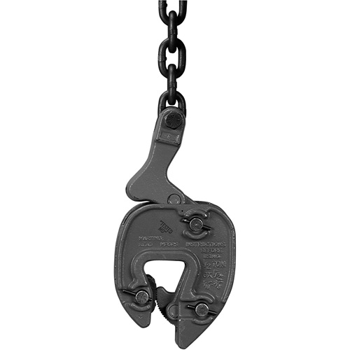 Serre-plaque GX avec attache de chaînette, 1000 lb (0,5 tonne), Ouverture de la m&acirc;choire de 1/16" - 5/16" GTA Hardware Inc