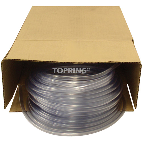 Tubing, Air/Water, 0.625" OD x 100' L, PVC, Clear, 30 PSI @ 20°C GTA Hardware Inc