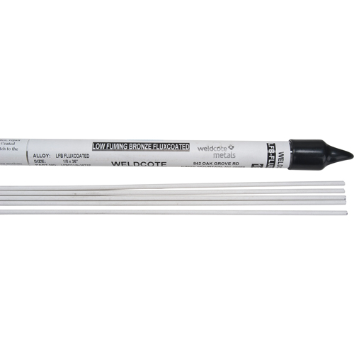Baguettes pour soudage TIG en longueurs de 36", 1/8", Bronze recouvert de flux pour soudo-brasage GTA Hardware Inc