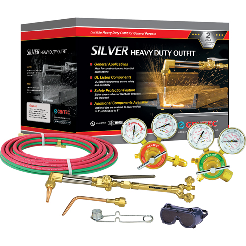 Silver Heavy-Duty Welding & Cutting Outfi ts, 3/4" Cut, 1/2" Weld GTA Hardware Inc