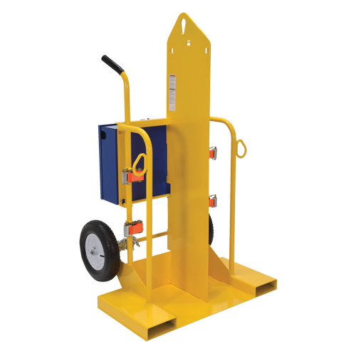 Chariot pour chalumeau et bouteille de soudage, Roues Pneumatique, Base de 24" la x 19-1/2" lo, 500 lb GTA Hardware Inc