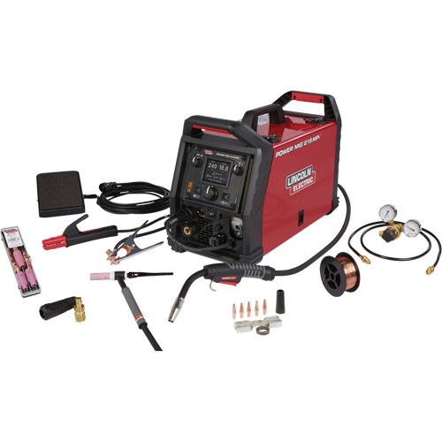 POWER MIG&reg; 215 MPi Multi-Process Welder TIG One-Pak&reg;, 120 V/230 V, 1 Ph, 60 Hz GTA Hardware Inc