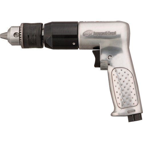 Reversible Air Drill, 4 CFM, 1/4" NPTF, 94 dBA, 1/2" Chuck, Keyed GTA Hardware Inc