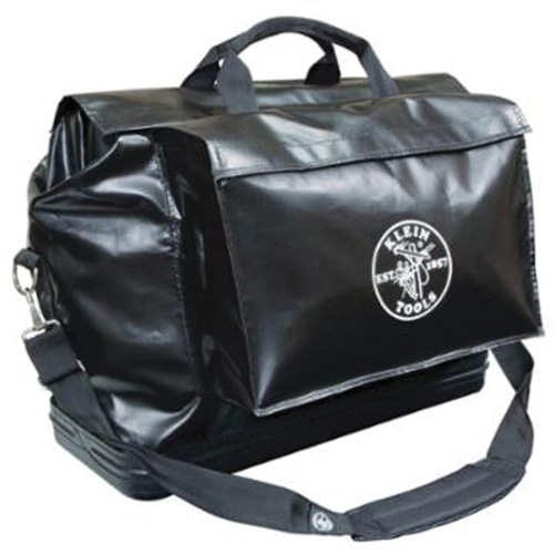 Equipment Bag, Vinyl, 2 Pockets, Black GTA Hardware Inc