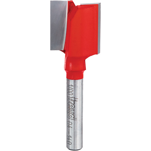 Fraise - foret droit &agrave; double cannelure, 3/4" dia, 1" ha, 2-1/8" lo, 1/4" Manche GTA Hardware Inc