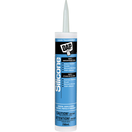 Silicone Sealant, 290 ml, Tube, Clear GTA Hardware Inc